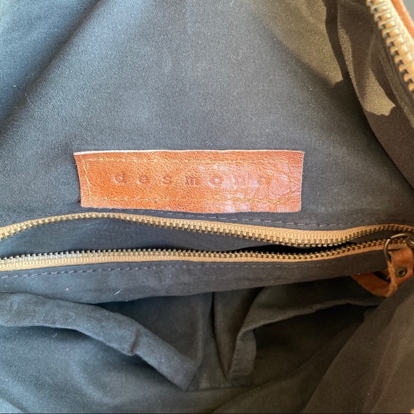 VINTAGE cognac leather handbag - Picture 5 of 5